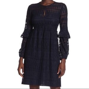 Trunk Turk Women’s Size 2 Wynton Navy Blue Lace Lined Dress New With Tags